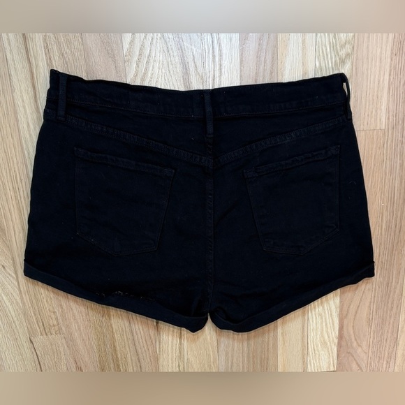 Frame Le Cutoff Denim Shorts, Color Noir Black, Zip Fly, Comfy, Flattering, 32‎ - Picture 4 of 9